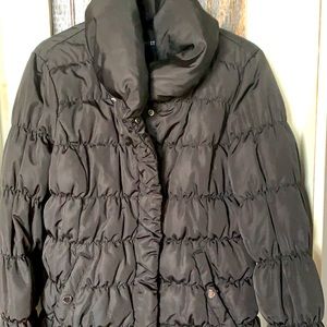 Black puffer jacket